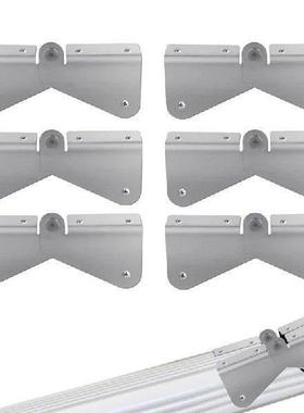 A15F-6Pcs Stainless Steel Gutter Extension Hinge Extension