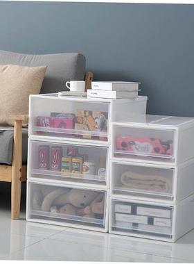 Drawer type storage box plastic transparent wardrobe storage