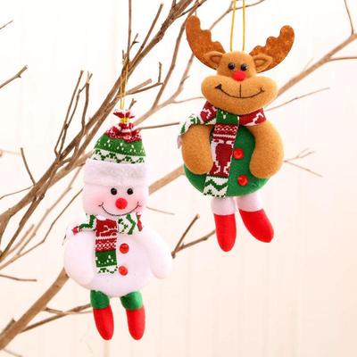 Christmas pin fabric figure Christmas tree pendant圣诞树挂件