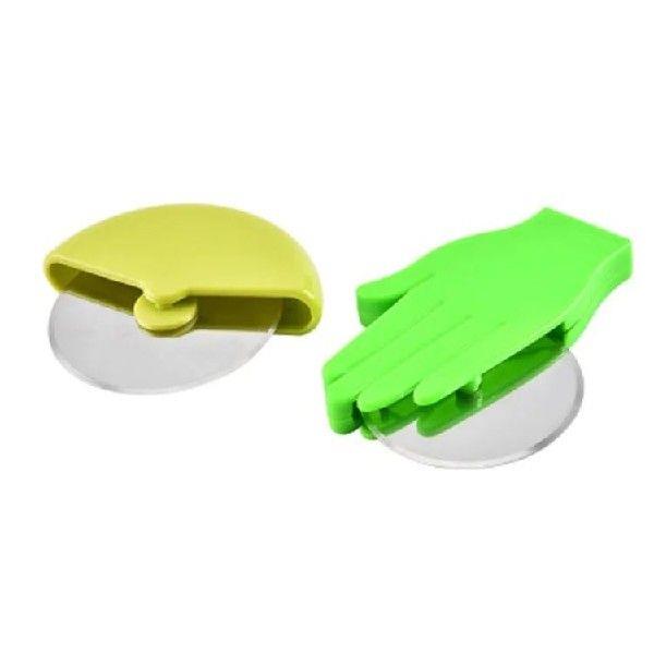 Stainless Steel Palm Pizza Knife Roller Medium Cake Knife