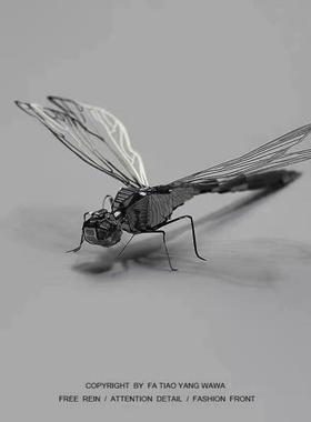 Block 3d three-dimensional puzzle metal fingers dragonfly me