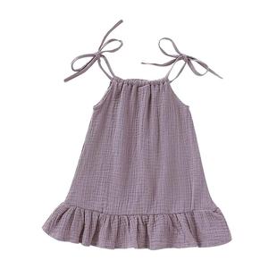 Girl Sleeveless Ruffles Summer Sarafan Baby Dress Toddler