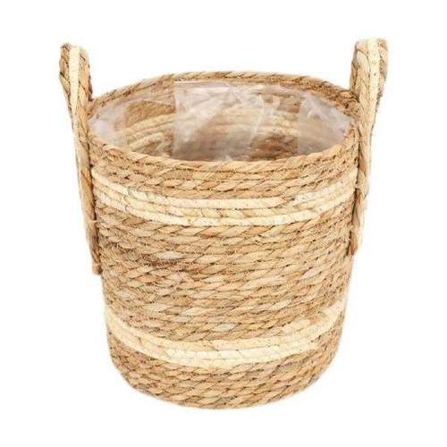 Woven Planter Basket Plant Container with Handles Porch