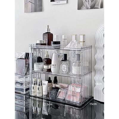 Makeup Organizer Cosmetic Storage Box Drawer Type Desktop Fi