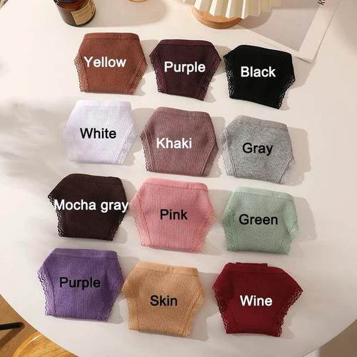 3PCS/Set Sexy G-string Panties Cotton Women