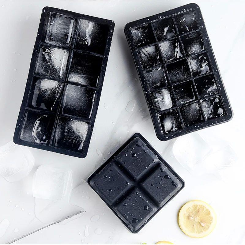 4/6/8/15Grids Silicone Ice Cube Molds Spherical Ice Molds Re
