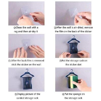 for Creative Clothes Hanger Sponge Dish Cloth Rag Storage