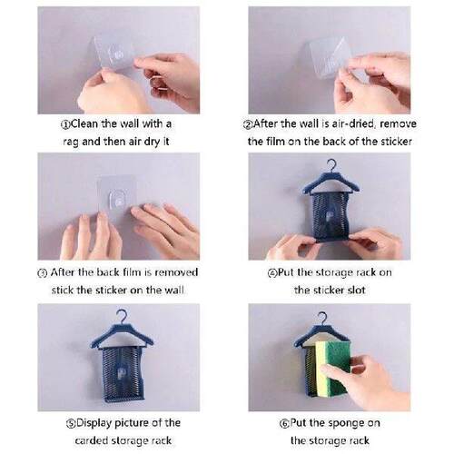 for Creative Clothes Hanger Sponge Dish Cloth Rag Storage