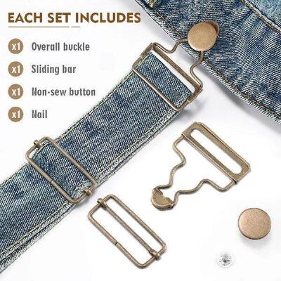 Metal Gourd Buckle Overalls Replacement Clasp Bib Straps