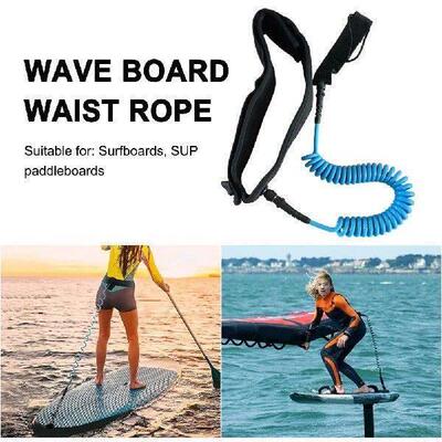 Coiled Leash Maximum Tensile Length Up To 10 Feet Surfboard