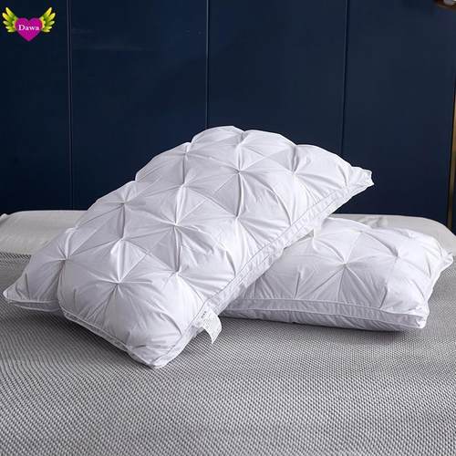 白鹅绒全棉羽绒枕 95% Goose Down Pillow Soft Feather Pillows
