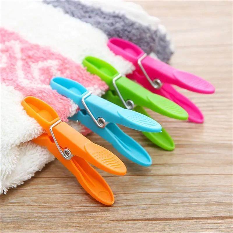 24Pcs Plastic Laundry Clothes Pins Hanging Pegs Clips Househ