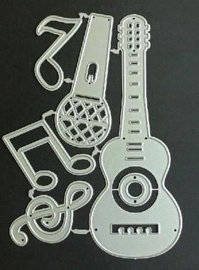 24TD Carbon Steel Cutting Dies Template Music Note Guitar
