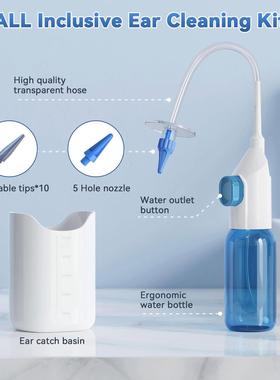 Ear Wax Removal Tool Manual Ear Irrigation Flushing System S