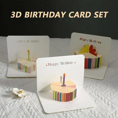 3D Pop-Up Birthday Card with Envelope Birthday Greeting Card