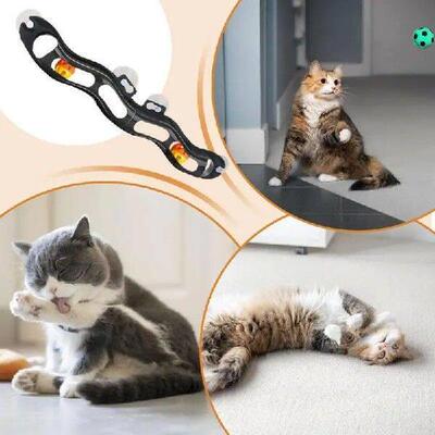 Window Mount Teaser Toy with Suction Cup Track Window