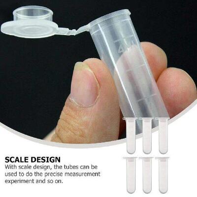 50 Pcs Centrifuge Tube Science Tubes Glass Experiment Test