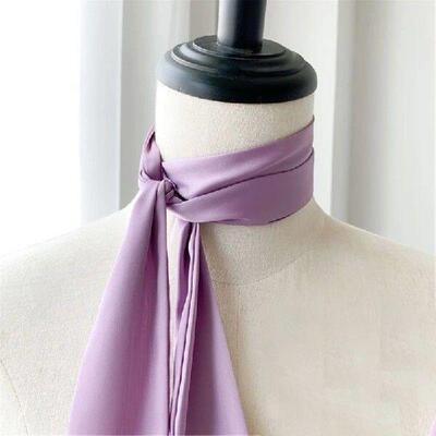 Hand Tied Neck Scarf Long Ribbon Hair Scarf Female Neck