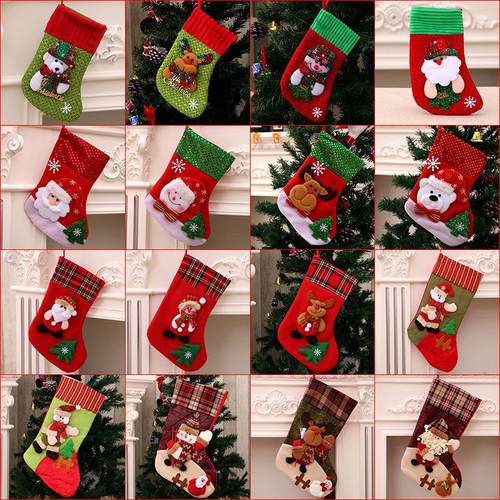 Christmas gift bag Christmas stocking pendant圣诞袜