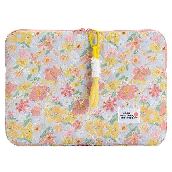 11/13/15 In Laptop Carrying Case Shockproof Floral Fluffy