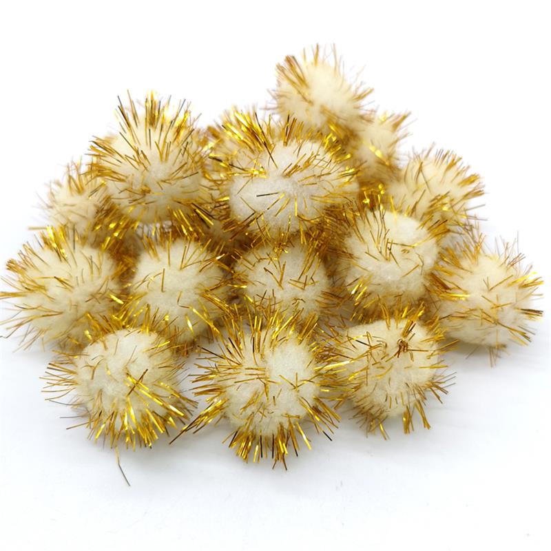 50pcs Colorful Pompoms 15mm 25mm for Dolls Garment Handmade