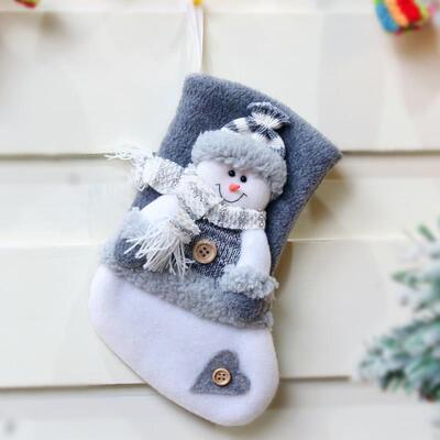 Christmas decorations flannelette Christmas socks gift bag