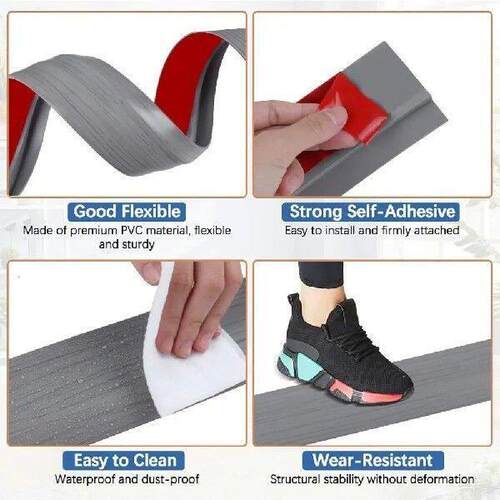 Durable Carpet to Tile Floor Transition Strip Self Adhesive