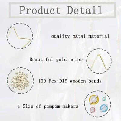 Dream Catcher Rings Set, Metal Hoops For Crafts, 6 Inches