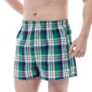 Loose Underwear men Boxers Plaid