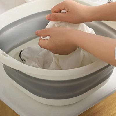 Plastic Folding Basin Portable Wash Basin Home Laundry Tub B