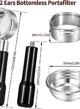 58mm Bottomless Portafilter 2 Ear Espresso Portafilter with