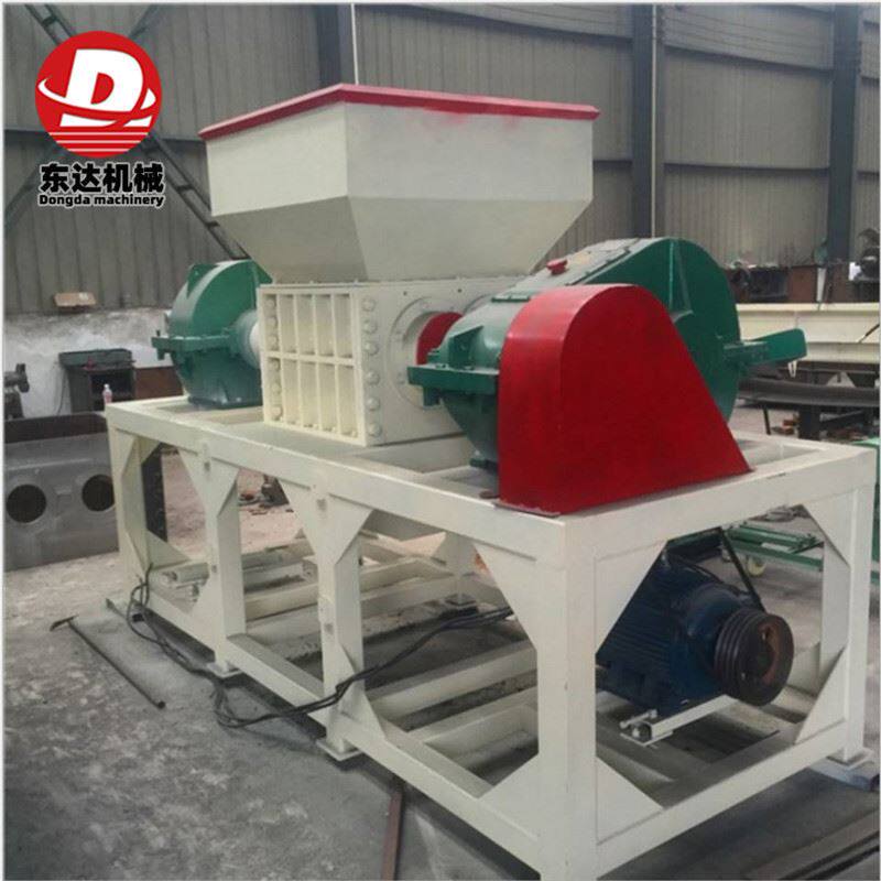 强力轮胎粉碎机 双轴剪切式大型汽车破碎机 双辊挤压式撕碎机价格