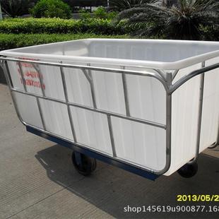 布存匹运输放塑料方桶推布车 防蚀塑腐料印方24.9.2桶染承布车