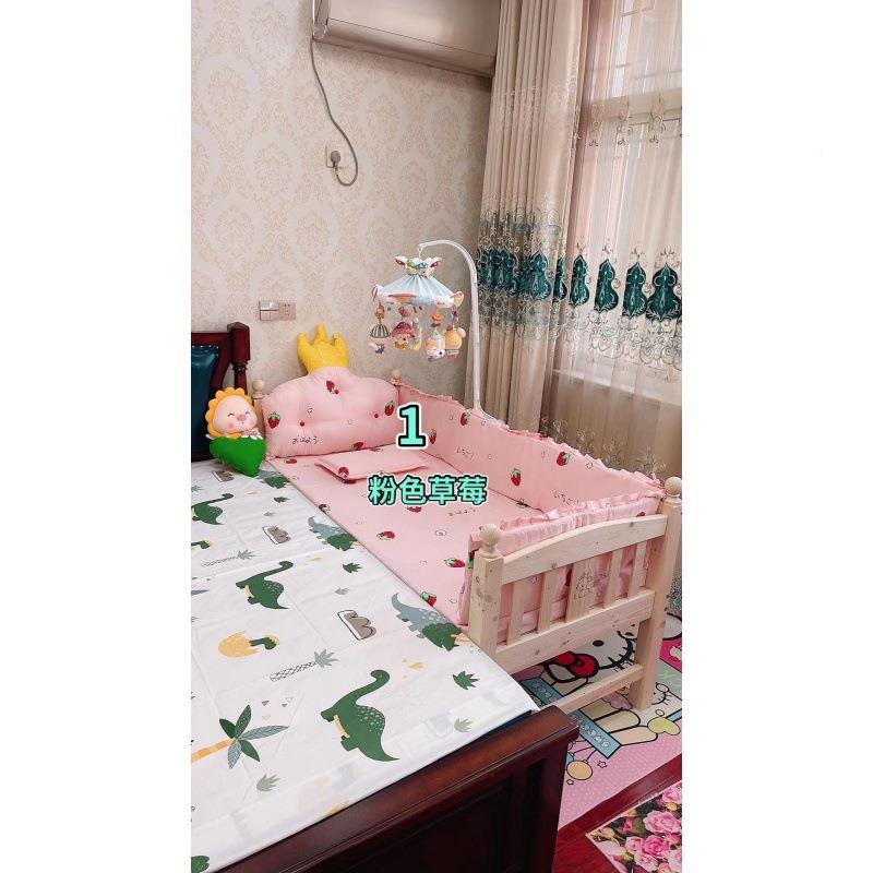 拼接布宝床可床围软包宝全棉床品婴儿床床围纯棉防XBH-34撞床围挡