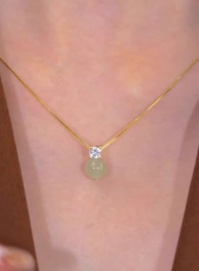 转运珠钛钢项链2024年新款女吊坠