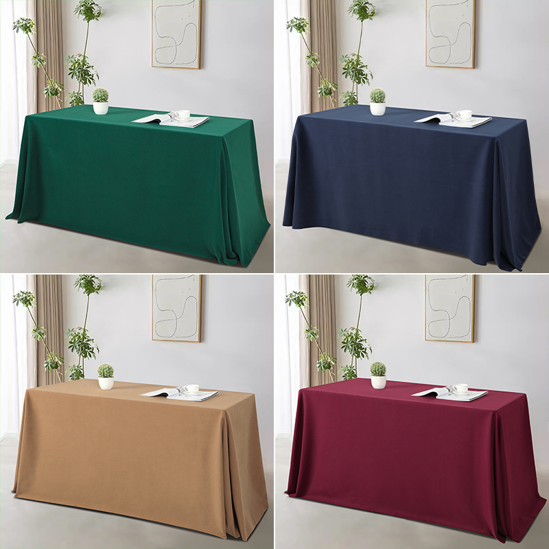 会议桌布台尼酒店台布布艺展会厚实桌布活动会议室台呢长方形定制