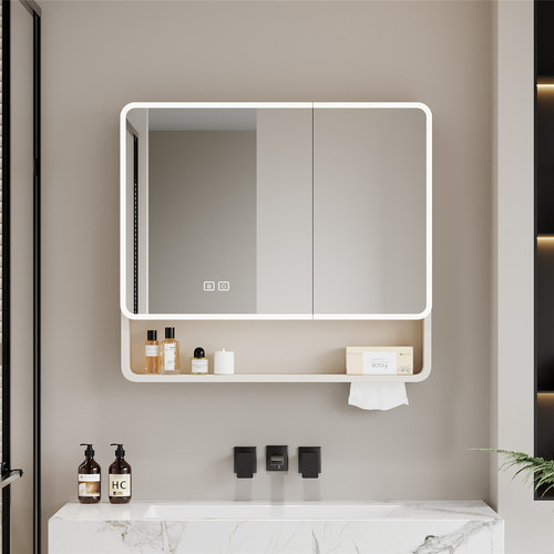 网红半封加厚加深智能灯光美妆柜