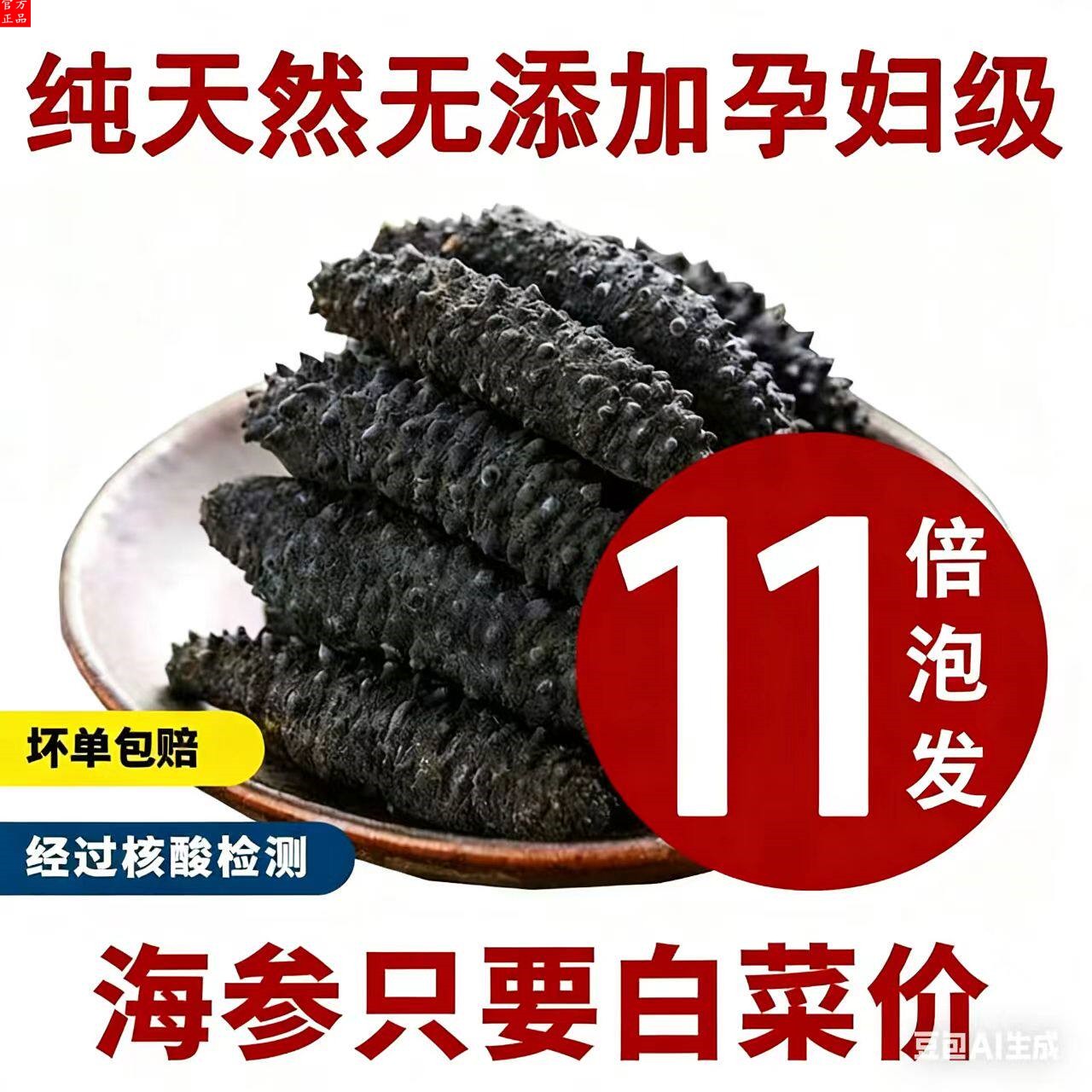 胖东来官方土耳其米刺海参淡干进春节礼盒