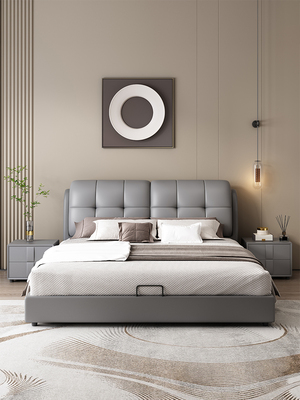 CBD官方意式轻奢皮床主卧