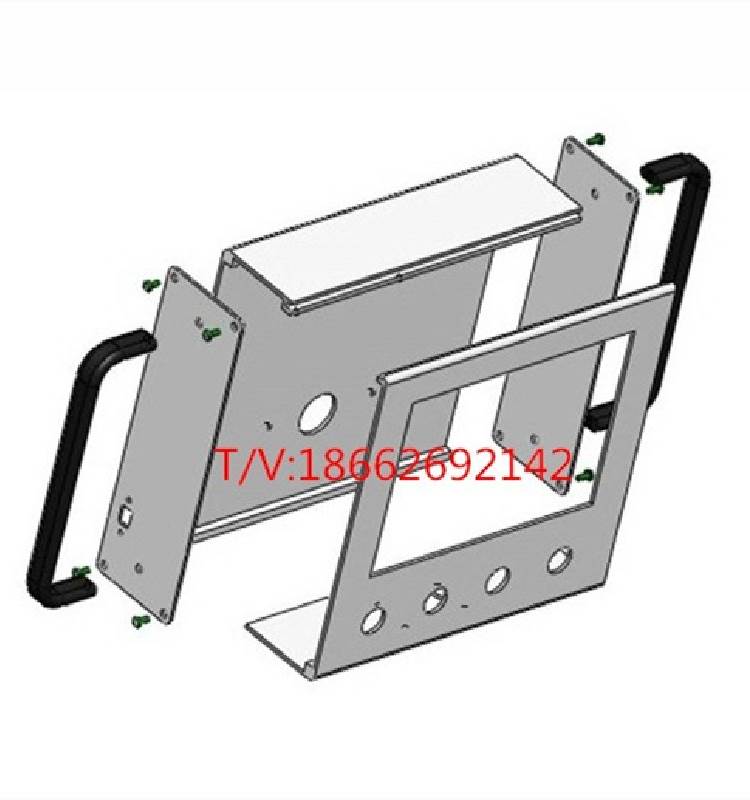 定制43寸威伦通触摸屏安装盒手持外壳5寸人机界面控制箱工业屏支 五金/工具 人机界面 原图主图