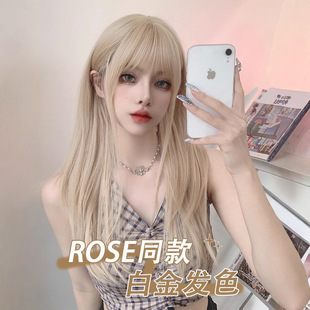 电商爆款全头套假发 网红长卷发微卷锁骨发斜刘海