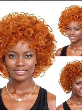 罗伯夫人Mrs Roper女士假发小卷蓬松头套 欧美万圣节派对扮演假发