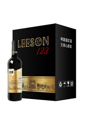 雷盛红酒123法国进口13.5度干红葡萄酒送礼请客