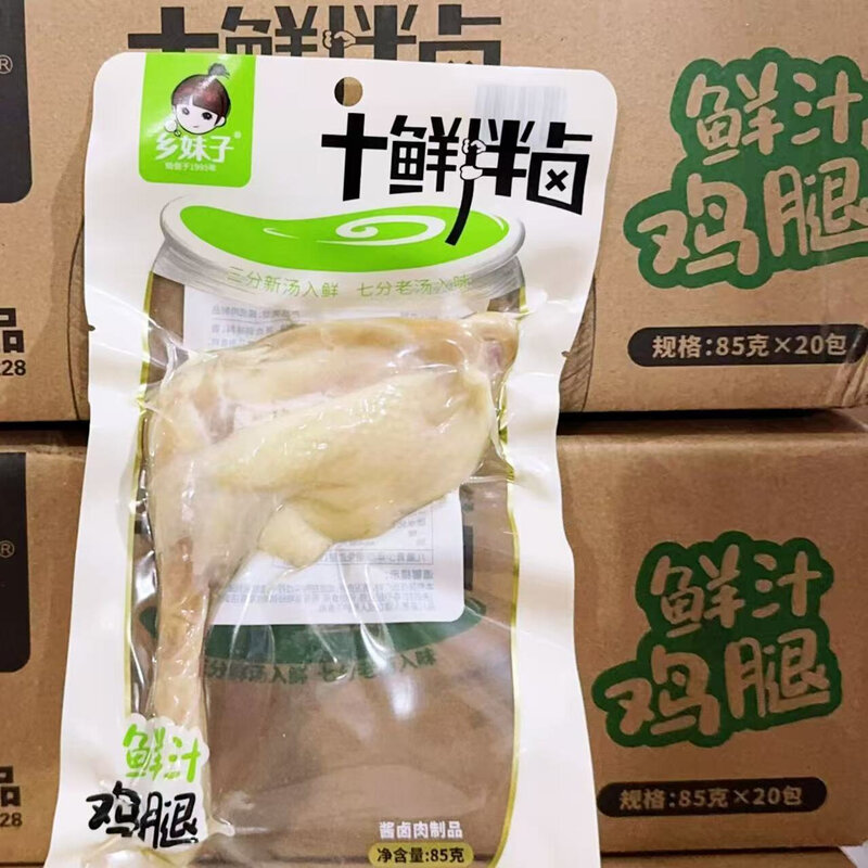 乡妹子85克鲜汁鸡腿整箱十鲜拌果肉条