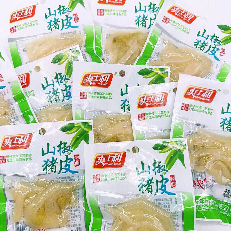 爽士利30克山椒猪皮重庆风味休果肉条