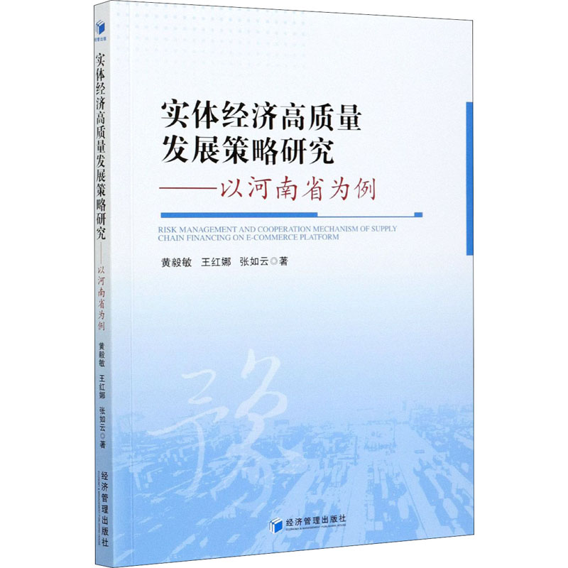 正版包邮 实体经济高质量发展策略研究 黄毅敏, 王红娜, 张如云著 9787509675687 经济管理出版社