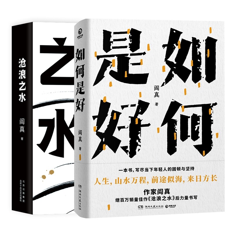 正版包邮 沧浪之水+如何是好共2册 阎真|责编:袁甲平 9787572608384 湖南文艺