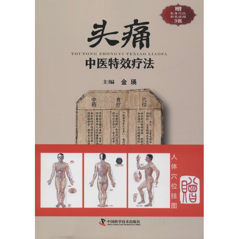 头痛中医疗法 头痛中医 穴位按摩图解 止痛方 上班族头痛 学生头痛 快速缓解 家庭护理 标本兼治 9787504676603