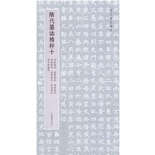 正版包邮 隋代墓志精粹10 任恭墓志 裴君墓志 张荫墓志 浩喆墓志 张开墓志 刘盆墓志 齐士幹墓志 上海书画出版社 编