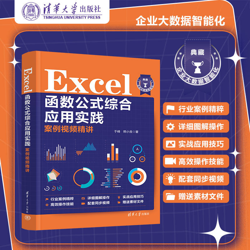 Excel函数公式综合应用实践案例视频精讲 零基础职场新人 视频教程+案例 清华社 9787302673408
